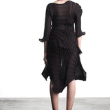 Issey Miyake ladies knitted dress black