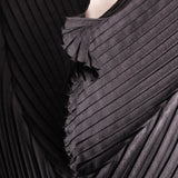 Issey Miyake Plissée Avantgarde ladies dress black