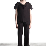 Issey Miyake women's pleated top black