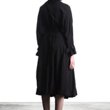 Yohji Yamamoto Damen Nylon Trench Coat schwarz