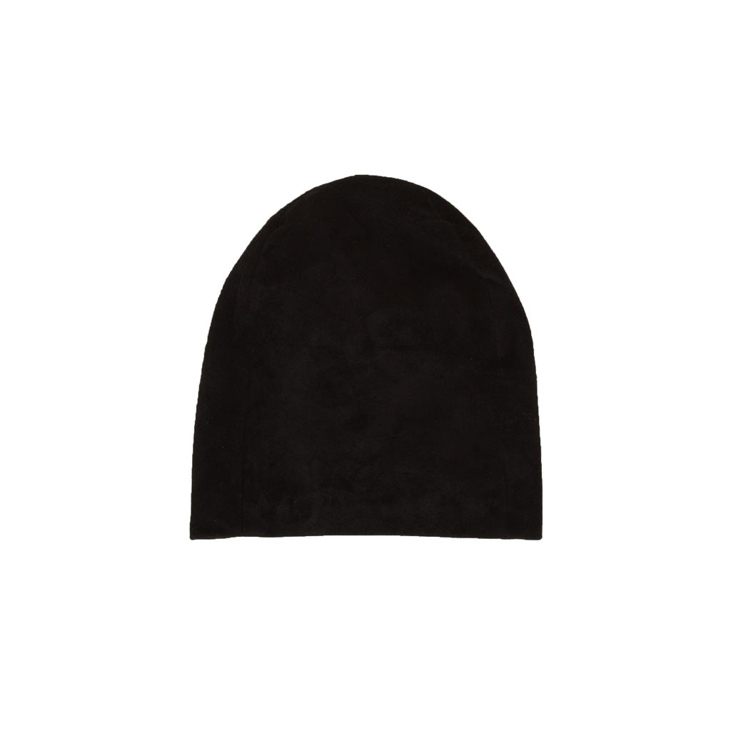 Lonnet Veloursleder Mütze Beanie schwarz 