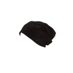 Lonnet Veloursleder Mütze Beanie schwarz 