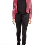 Belstaff Lederjacke SAXBY CAFE RACER rot