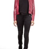 Belstaff Lederjacke SAXBY CAFE RACER rot