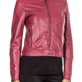 Belstaff Lederjacke SAXBY CAFE RACER rot