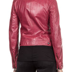 Belstaff Lederjacke SAXBY CAFE RACER rot