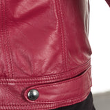 Belstaff Lederjacke SAXBY CAFE RACER rot