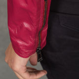 Belstaff Lederjacke SAXBY CAFE RACER rot