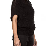 Isabel Benenato Grobstrick Pullover schwarz