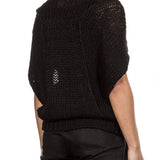 Isabel Benenato Grobstrick Pullover schwarz