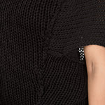 Isabel Benenato Grobstrick Pullover schwarz