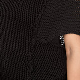 Isabel Benenato Grobstrick Pullover schwarz