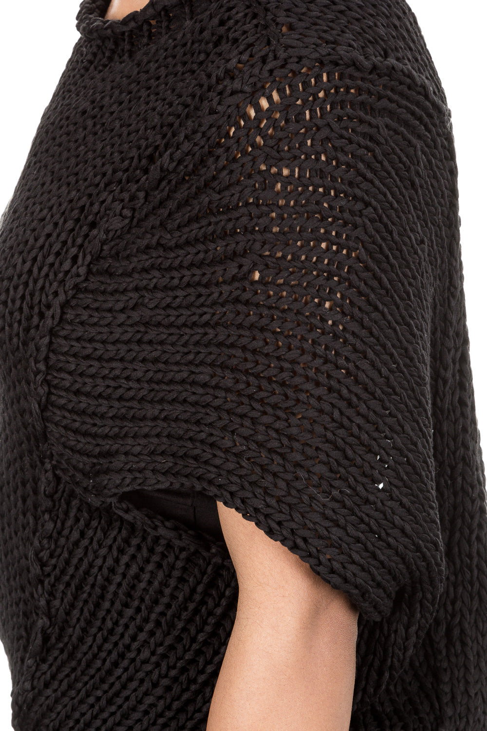 Isabel Benenato Grobstrick Pullover schwarz