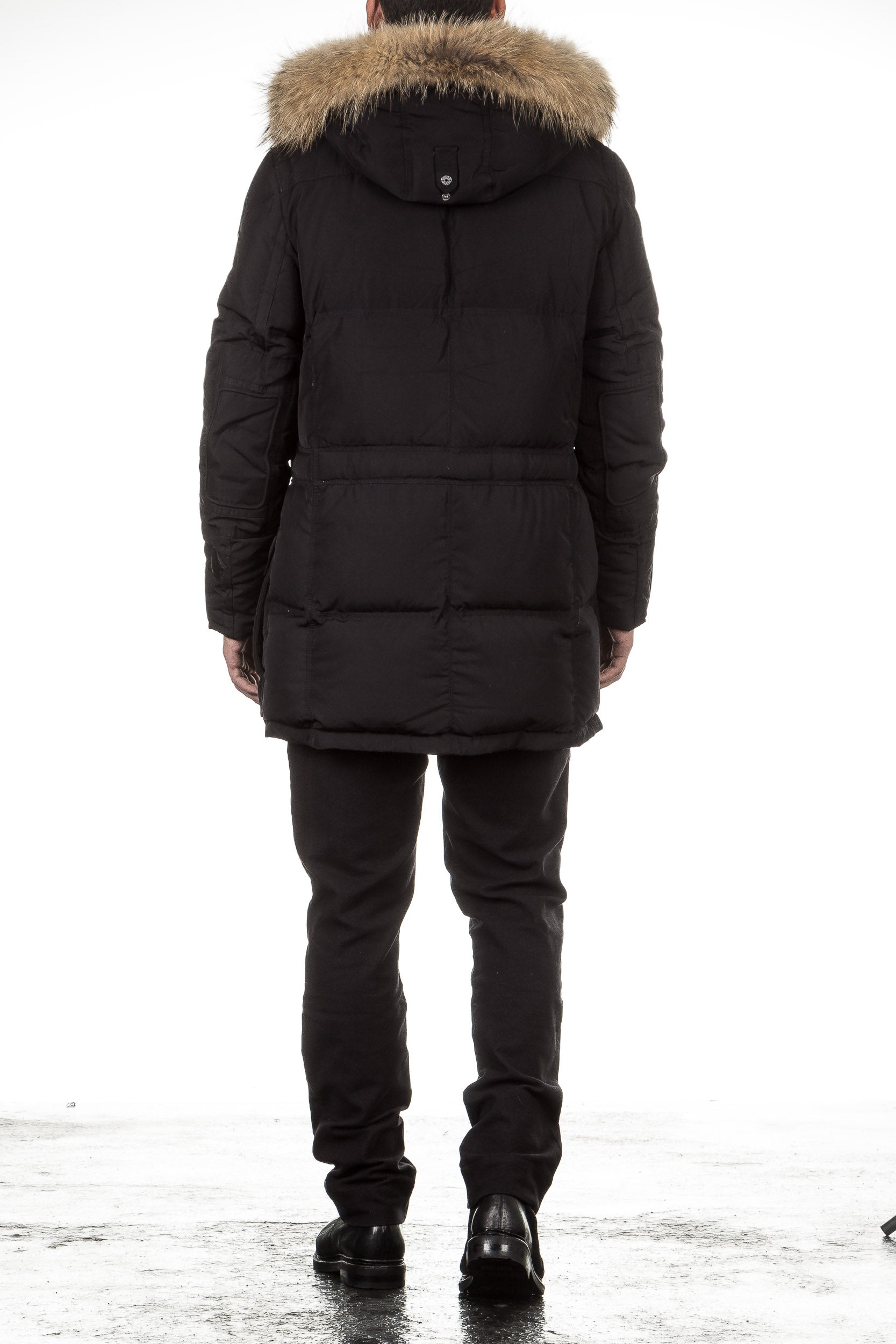 Eleven Elfs Herren Daunen Parka BIG FOOT schwarz