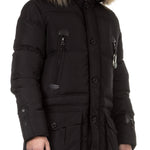 Eleven Elfs Herren Daunen Parka BIG FOOT schwarz