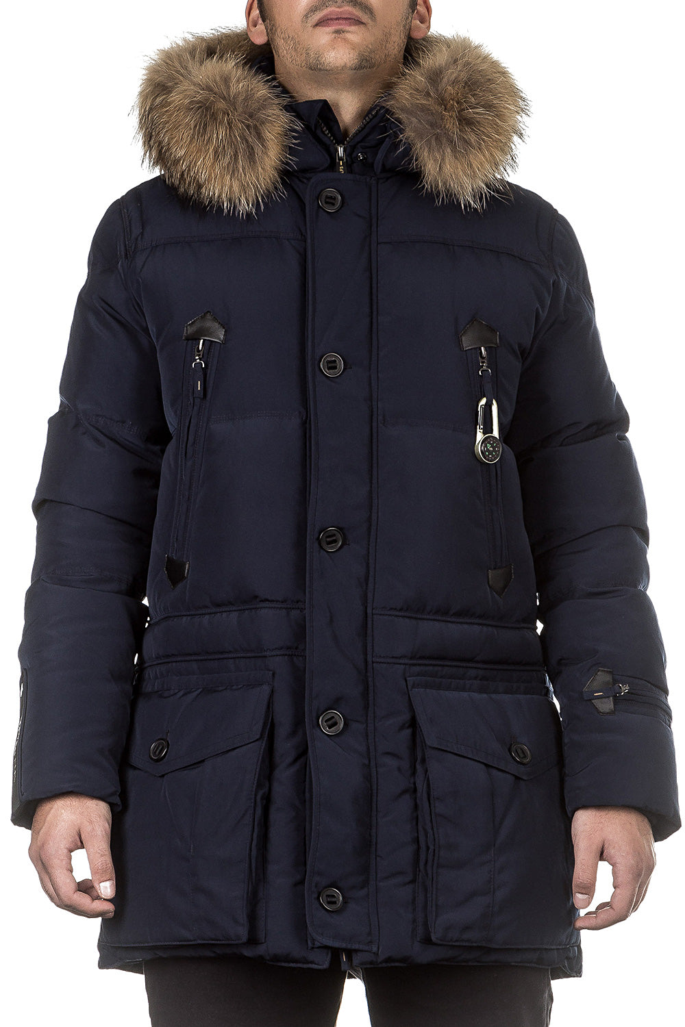 Eleven Elfs Herren Daunen Parka BIG FOOT marine