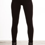 Masnada Damen Jersey Leggings schwarz 