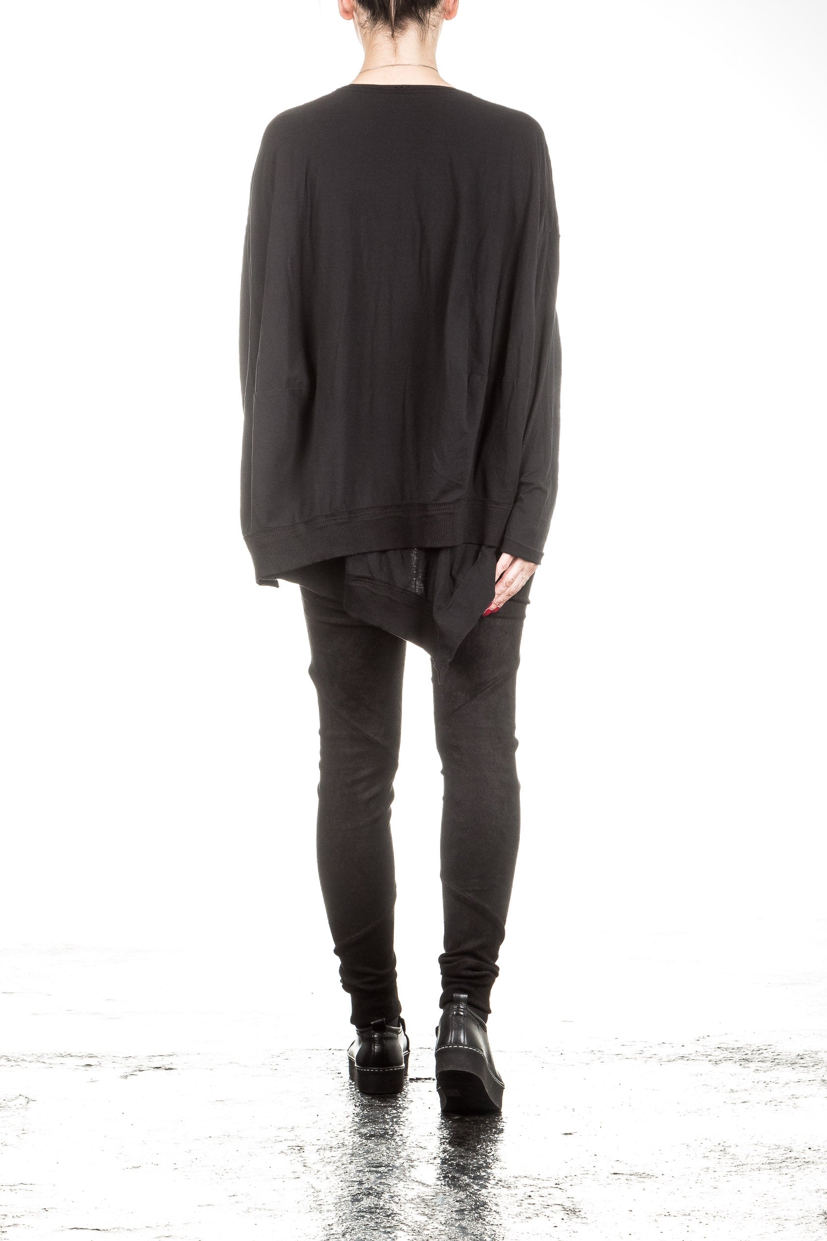 Rundholz Dip Damen Oversized Shirt schwarz