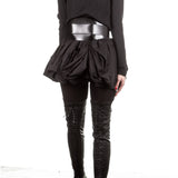 Ann Demeulemeester Damen Wickelrock Avantgarde schwarz 