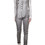 Rundholz Dip Damen Hose grau