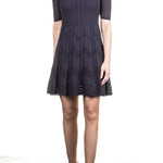 M Missoni Damen Strick Kleid navy