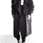 Julius Herren Oversized Mantel Avantgarde schwarz