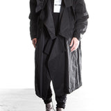 Julius Herren Oversized Mantel Avantgarde schwarz