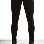 Masnada Damen Jersey Leggings schwarz 