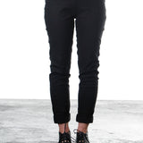 Rundholz Damen Hose Skinny black