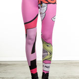 Rundholz Damen Legging Multicolour Comic Print