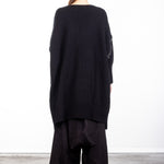 Y`s Yohji Yamamoto Damen Strick Cardigan Oversized schwarz