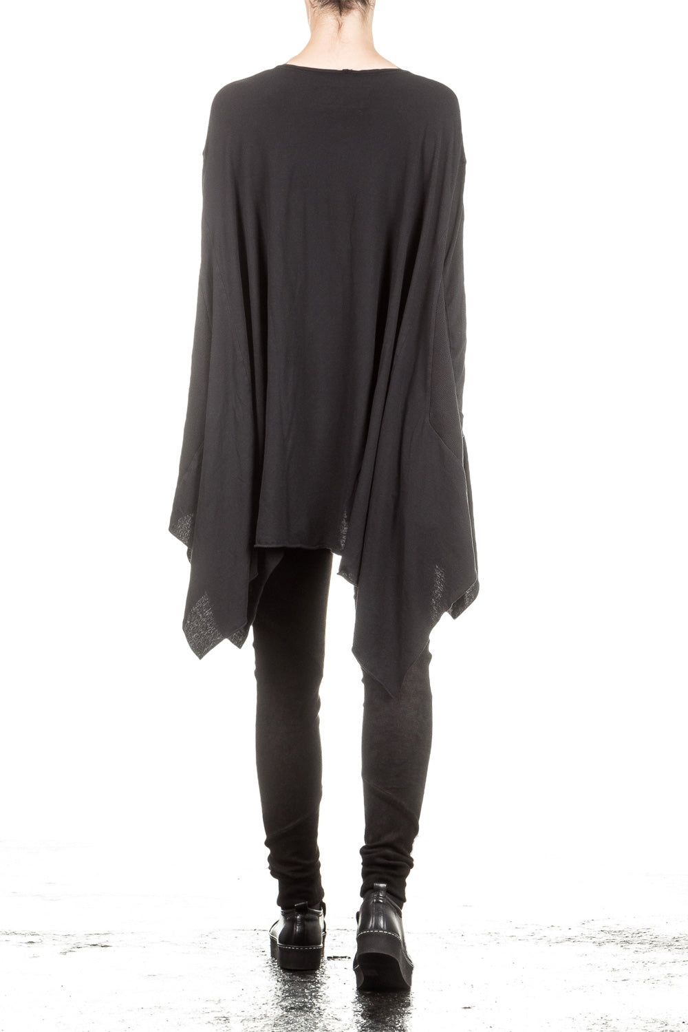 Rundholz Dip Damen Oversized Shirt mit Print schwarz