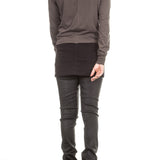 Rick Owens DRKSHDW Herren Langarm Shirt schwarz