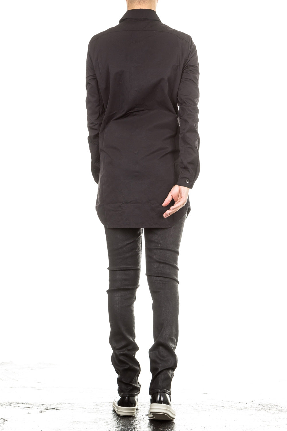 Rick Owens DRKSHDW Herren Hemd schwarz