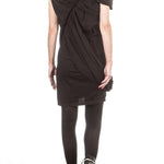 Rick Owens DRKSHDW Damen Kleid drappiert schwarz