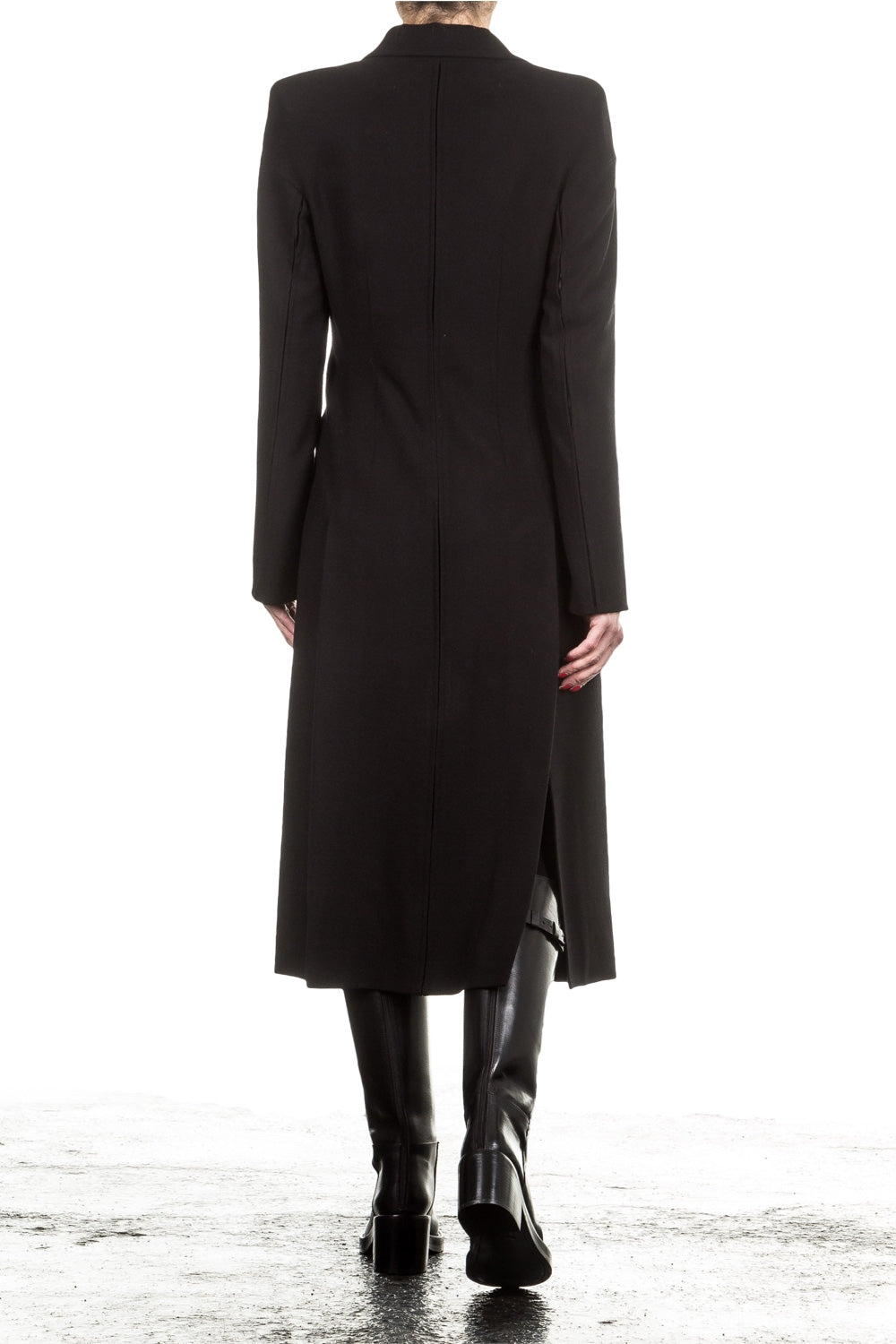 Ann Demeulemeester Damen Wollmantel schwarz