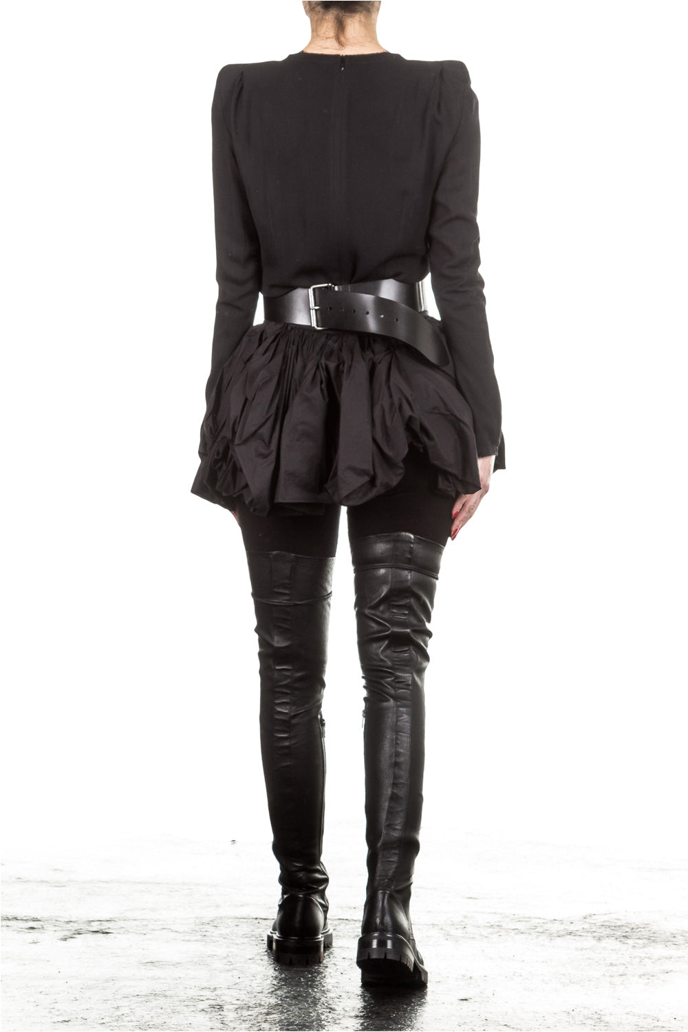 Ann Demeulemeester Damen Wickelrock Avantgarde schwarz 