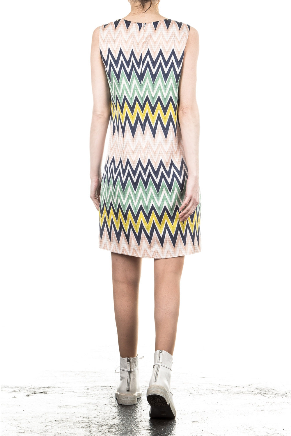 M Missoni Damen Kleid Zick Zack Print multicolor