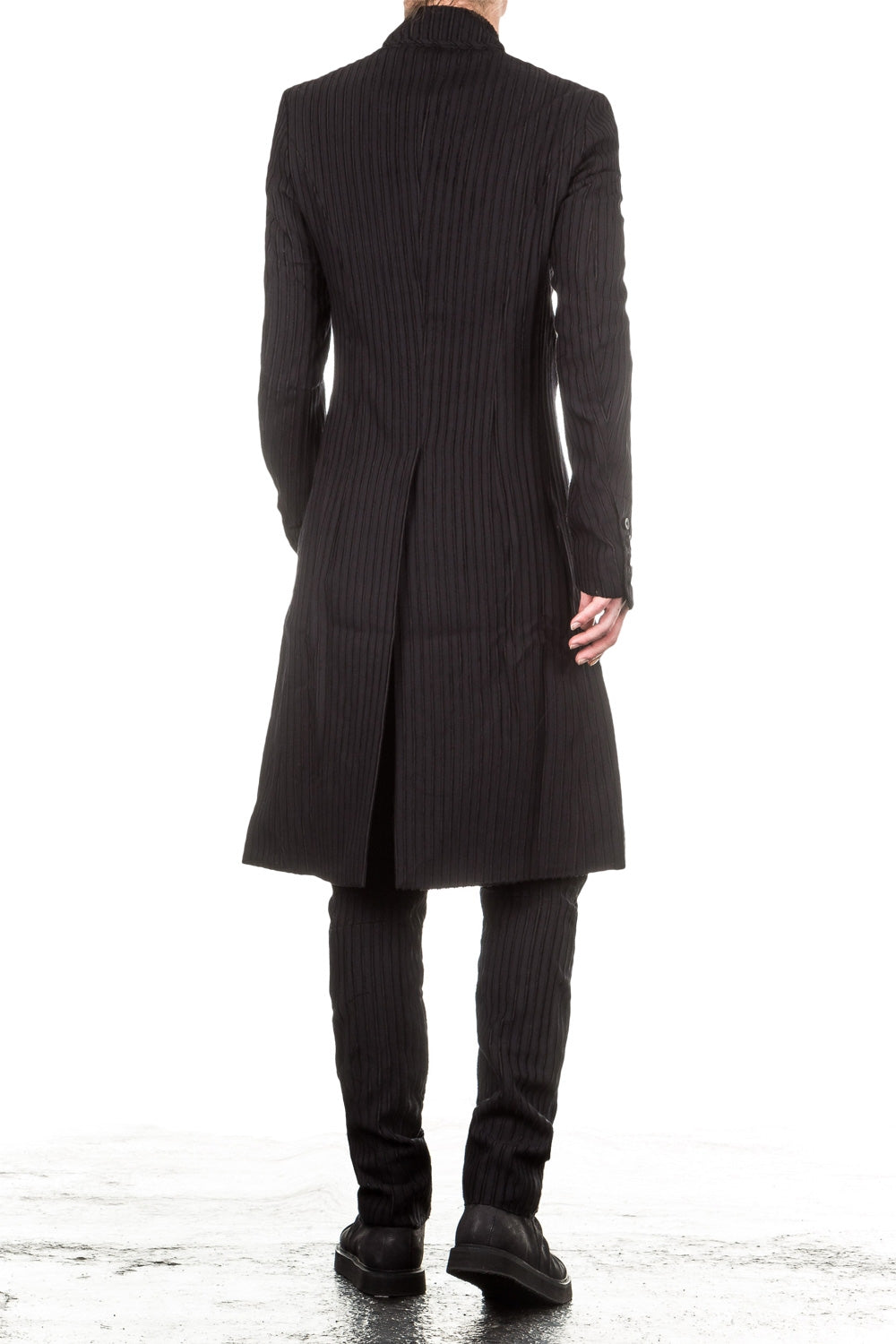 Masnada Herren Gehrock Avantgarde CRIPPEN COAT schwarz