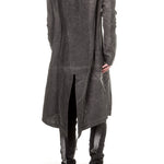 Masnada Herren Leinen Parka LAYERED grau