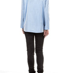 Katharina Hovman Damen Bluse blau