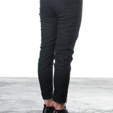 Rundholz Damen Hose Skinny black