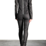 Isaac Sellam Damen Leder Jacke Blouson schwarz