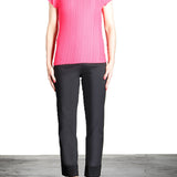 Issey Miyake Plissé Top Stehkragen pink