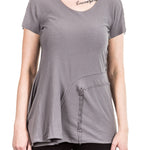 Rundholz Damen T-Shirt Avantgarde grau