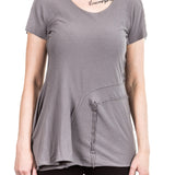 Rundholz Damen T-Shirt Avantgarde grau