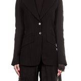 Ann Demeulemeester Damen Gehrock schwarz