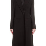 Ann Demeulemeester Damen Wollmantel schwarz