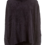 Rundholz Damen Racoon Pullover oversized dunkelblau