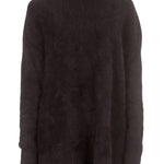 Rundholz Damen Racoon Rollkragenpullover oversized schwarz 